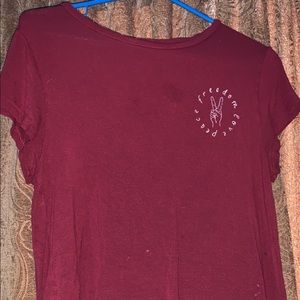 A cute red crop top